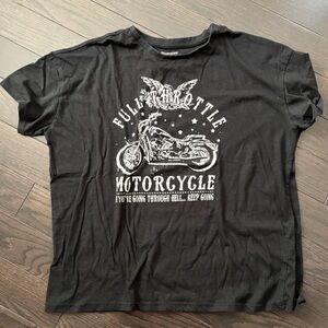 Bluenotes Black Full Throttle Motorcycle Tee